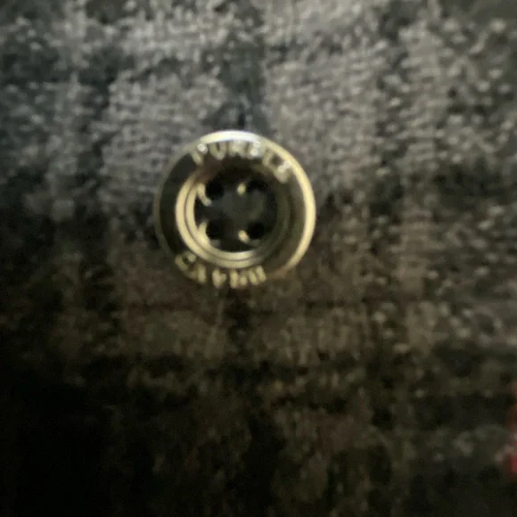 PURPLE-BRAND | 100% Wool Button Down Flannel Plaid Shirt Large - Picture 11 of 16